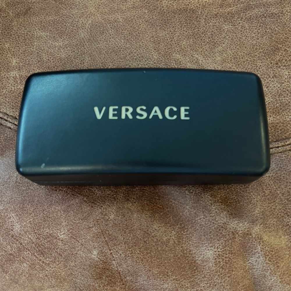 Versace Hard Clamshell Sunglasses Case in Black
